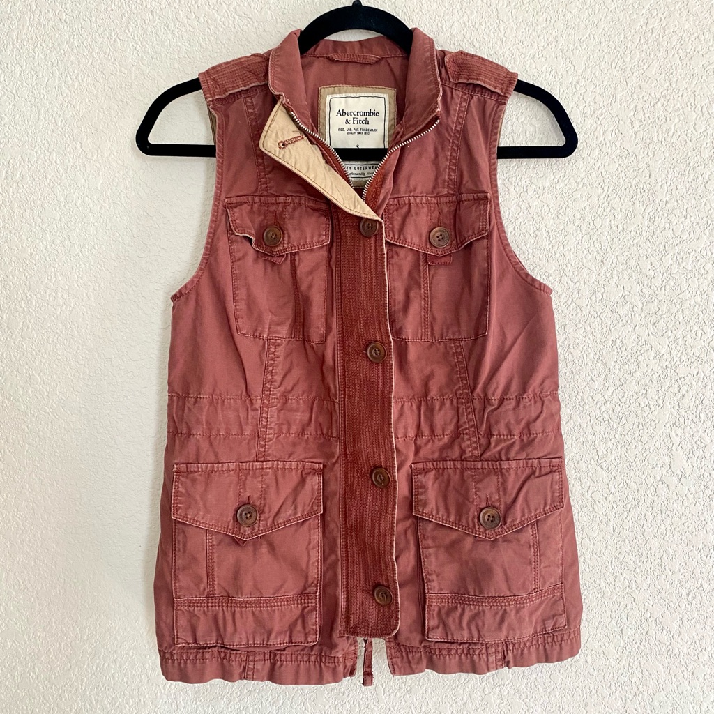 Abercrombie & Fitch Womens Small Utility Vest